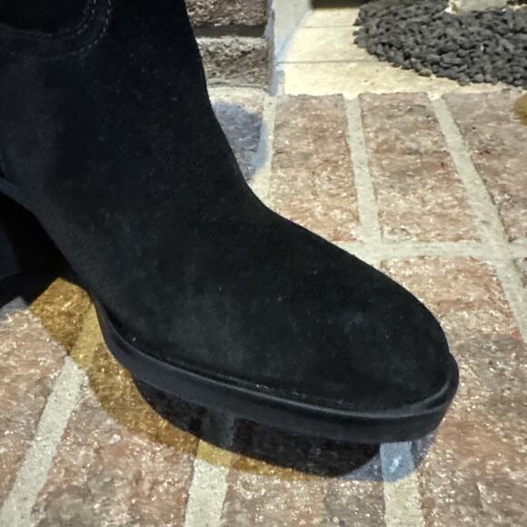 Steve Madden Women Romney Black Leather Western Festival Pull On Boots sz 9 - Picture 12 of 16